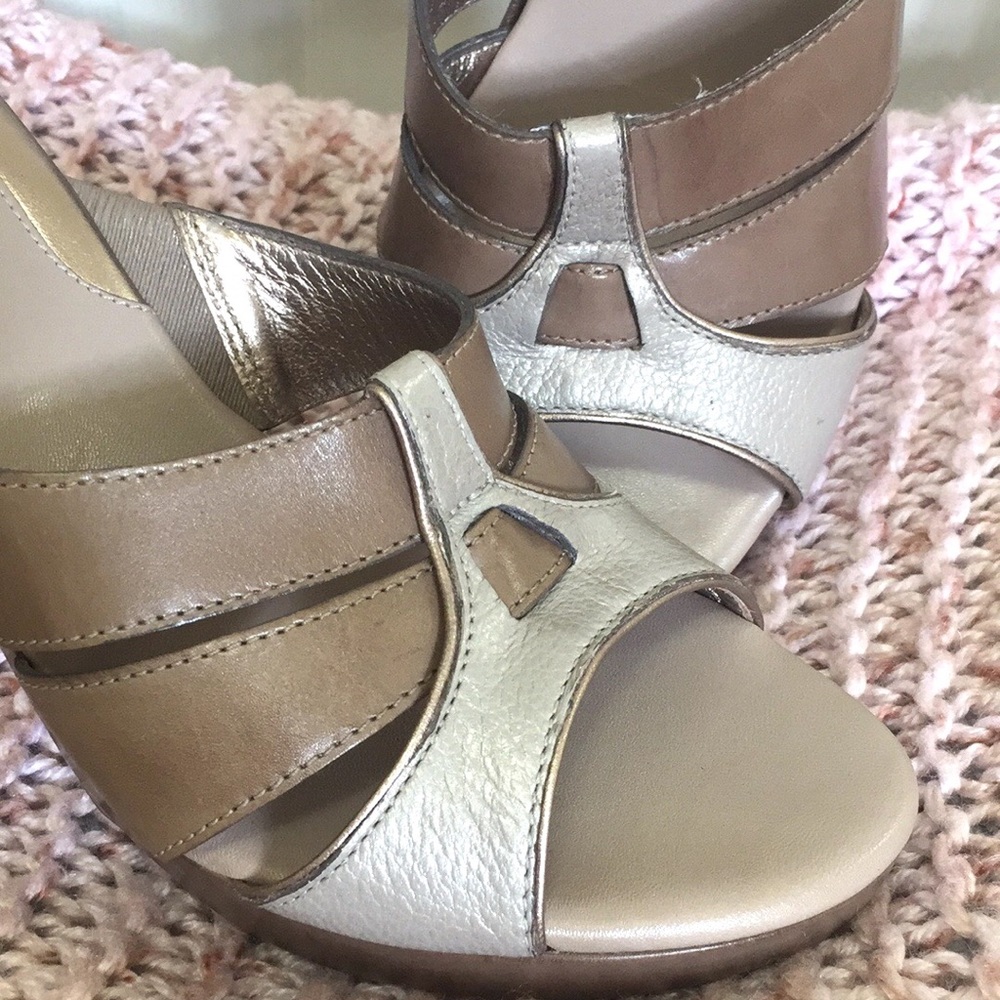 Cole Haan Leather Platform Sandals - Picture 2 of 16